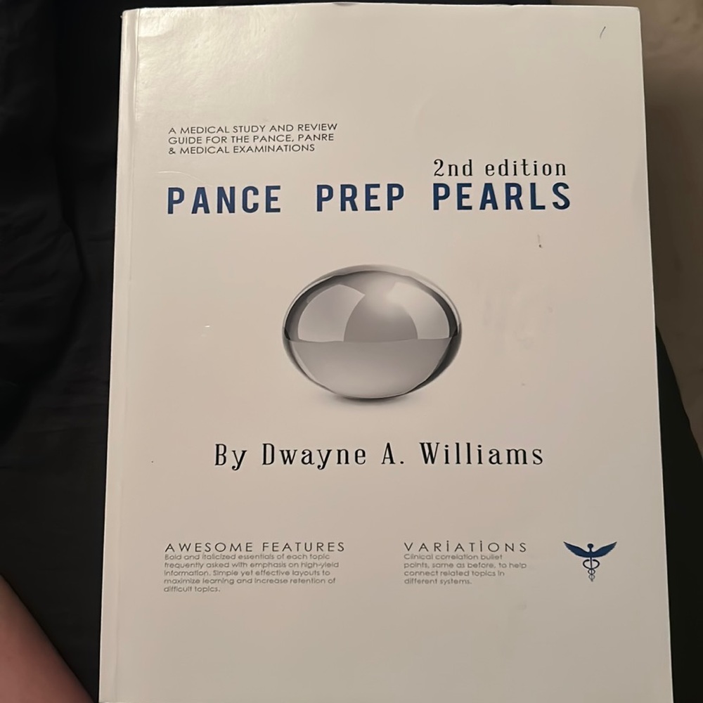 Pance Prep Pearls 2nd Edition by Dwayne A. Williams Book